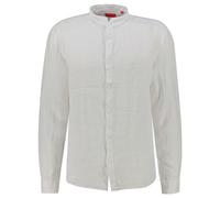 HUGO Herren Leinenhemd ELVORY Slim Fit, weiß, Gr. XXL