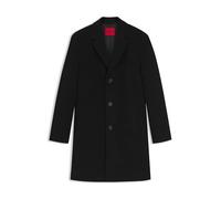 HUGO Mantel aus Woll-Mix mit Knopfleiste - Style Malte2531_IN, 50557509 Schwarz 48