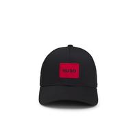 HUGO Herren Cap Men-X 581-RL aus Baumwoll-Twill mit rotem Logo Schwarz
