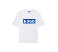 Hugo T-Shirt Nico – 100% Baumwolle, Logo-Print, Rundhals – Weiß XXL