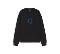 HUGO Sweatshirt aus Baumwoll-Terry mit Happy HUGO - Style Nucavex, 50560062 Schwarz XL