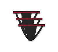 HUGO Herren Planet Three Pack Jock Strap Tiefschutz, Himbeerrot, Large