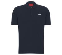 HUGO Herren Polo-Shirt - DONOS222, Pique, 1/2-Arm, Knopfleiste, Logo, Baumwolle Dunkelblau M