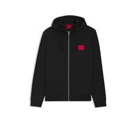 Hugo Herren Regular Fit Square Logo Jersey Hooded Zip Up Sweatshirt Kapuzenpullover (1er Pack)