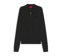 HUGO Herren San Jean-CV Regular-Fit Strickjacke mit Reißverschluss Schwarz001 XL