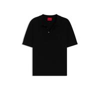 HUGO Pullover Herren Slim Fit Viskose schwarz, M