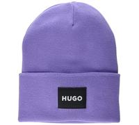 HUGO Herren Saretty Knit Cuffed Beanie-Mütze, Purple Basil, Einheitsgröße