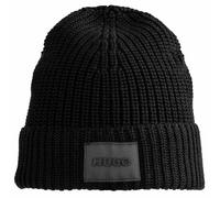 HUGO Herren Schal & Mütze mit Schurwolle - Zago Set, Geschenkset, One Size Grau