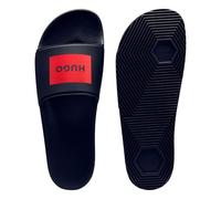 HUGO Herren Slides Badeschuhe Poolsandalen Badeschlappen Pantoletten TimeIn_Slid_ph_N, Farbe:Navy, Artikel:-404 Dark Blue, Schuhgröße:EUR 46