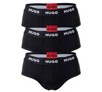 HUGO Herren Slips, 3er Pack - Hip Briefs Triplet Pack, Logo, Cotton Stretch XXL Schwarz