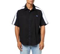 HUGO Herren Small Logo Short Sleeve Shirt Hemd mit Button-Down-Kragen, Schwarz, XL