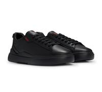 HUGO für Herren. 50499261 Blake Leder Sneakers schwarz (42), Wohnung, Schnürsenkel, Lässig
