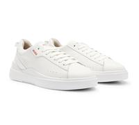 HUGO Herren Sneaker - Blake Tenn lt, Low, Schnürung, Echtleder, Logo Weiß EU 45