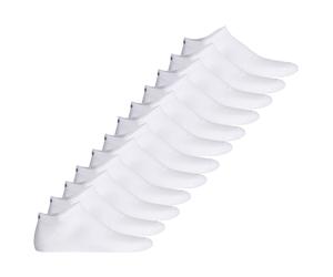 HUGO Herren Sneakersocken, 12er Pack - Uni, Baumwollmischung, Logo 43-46 Weiß