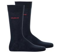 HUGO Herren Socken, 2er Pack - RS Uni CC, Kurzsocken, mittelhoch, Logo, uni Blau 43-46