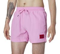 HUGO Herren Square Logo Swim Trunk Badehose, Bubble Pink, XL