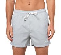 HUGO Herren Standard Haiti Quick Dry Badehose, Helles Mondgrau, L