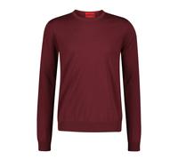 HUGO Herren Wollpullover SAN CEDRIC-M1 Slim Fit, bordeaux, Gr. S