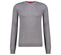 HUGO Herren Strickpullover aus Wolle SAN CEDRIC-M1 Regular Fit, grau, Gr. M