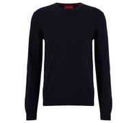 HUGO Herren Strickpullover aus Wolle SAN CEDRIC-M1 Regular Fit, navy, Gr. XXL