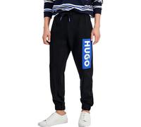 HUGO Herren-Sweathose mit vertikalem Logo, Baumwolle, Schwarz - Black Pepper, Groß