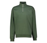 HUGO Herren Sweatshirt mit Troyerkragen DURTY244 Relaxed Fit, dunkelgrün, Gr. S