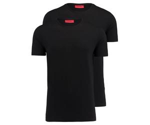HUGO Herren T-Shirt 2er-Pack, schwarz, Gr. L
