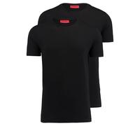 HUGO T-Shirts Herren Regular Fit Kurzarm Rundhals Baumwolle schwarz, M