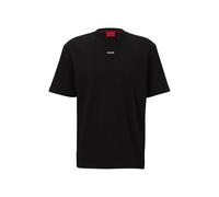 HUGO Relaxed-Fit T-Shirt aus Baumwolle mit Logo-Print - Style Dapolino, 50488330 Schwarz XS