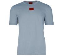 HUGO Herren T-Shirt - Diragolino212 Rundhals, Logo,1/2-Arm, Baumwolle Blau (Open Blue 483) S