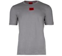 HUGO Herren T-Shirt - Diragolino212 Rundhals, Logo,1/2-Arm, Baumwolle Grau (Medium Grey 034) S