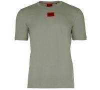 HUGO Herren T-Shirt - Diragolino212 Rundhals, Logo,1/2-Arm, Baumwolle Grün (Open Green 391) XL