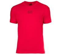 HUGO Herren T-Shirt - Laze, Rundhals, Kurzarm, Logo, Baumwollmischung Rot 2XL