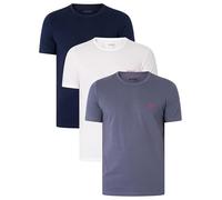 HUGO Herren T-Shirt RN Triplet P Dreier-Pack T-Shirts aus Baumwolle mit Logo-Print Weiß XL