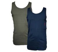 HUGO Herren Tank TOP Twin Pack Zweierpack Unterhemden aus Gerippter Stretch-Baumwolle