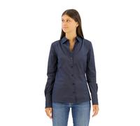 HUGO Damen Hemdbluse "The Fitted Shirt" Langarm, blau, Gr. 32