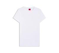 HUGO T-Shirt aus Baumwoll-Jersey mit Logo-Print - Style The Plain Tee, 50417212 Weiß XL