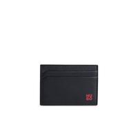 HUGO Herren Tibby S Card case Kartenetui aus Nappaleder mit Stack-Logo Schwarz Stck