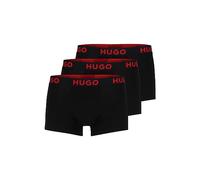 HUGO Herren Trunk Triplet Nebula Dreier-Pack eng anliegende Boxershorts aus Stretch-Jersey mit Logos am Bund