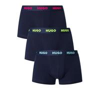 HUGO Herren Trunk Triplet Nebula Dreier-Pack eng anliegende Boxershorts aus Stretch-Jersey mit Logos am Bund