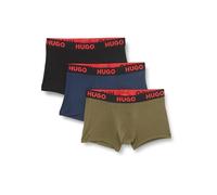 HUGO Herren Trunk Triplet Nebula Dreier-Pack eng anliegende Boxershorts aus Stretch-Jersey mit Logos am Bund