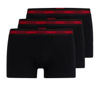 HUGO Herren Trunk Triplet Nebula Dreier-Pack eng anliegende Boxershorts aus Stretch-Jersey mit Logos am Bund