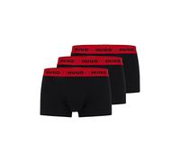 HUGO für Herren. 50469786 Packung mit 3 schwarzen Boxershorts (S), Heimtextilien, Baumwolle