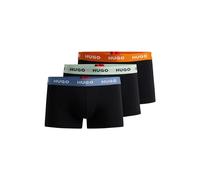 HUGO Herren Trunk Triplet Pack Dreier-Pack eng anliegende Boxershorts aus Stretch-Baumwolle mit kurzem Bein und Logos am Bund Gemustert961 XL