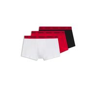 HUGO Herren Trunk Triplet Pack Dreier-Pack eng anliegende Boxershorts aus Stretch-Baumwolle mit kurzem Bein und Logo am Bund Gemustert972 XS