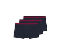 HUGO Herren Trunk Triplet Planet Dreierpack Boxershorts aus Stretch-Baumwolle mit Logo-Bund Dunkelblau L