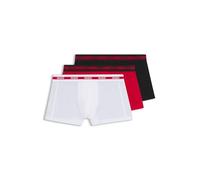 HUGO Herren Trunk Triplet Planet Dreier-Pack eng anliegende Boxershorts aus Stretch-Baumwolle mit Logo am Bund Rot M