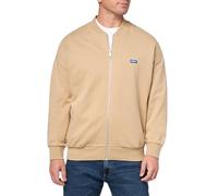 HUGO Herren Twill French Terry Zip Up Bomber Sweatshirt