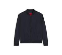 HUGO Herren Ukashi232X Slim-Fit Jacke aus Stretch-Baumwolle-Twill mit Reißverschluss Dunkelblau 48