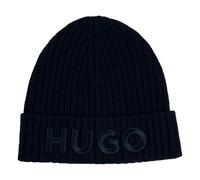 HUGO Herren Unisex-X565-7 Mütze aus Schurwolle mit Logo-Detail